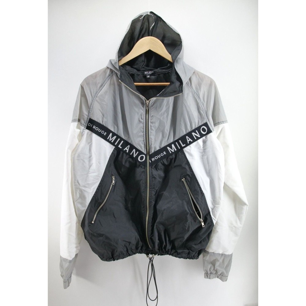 Milano di Rouge windbreaker jacket gray‎ size medium